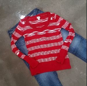 Red and White Sweater